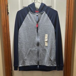 ▫️Cat & Jack Blue Zip-Up Hoodie with Sporty Design
